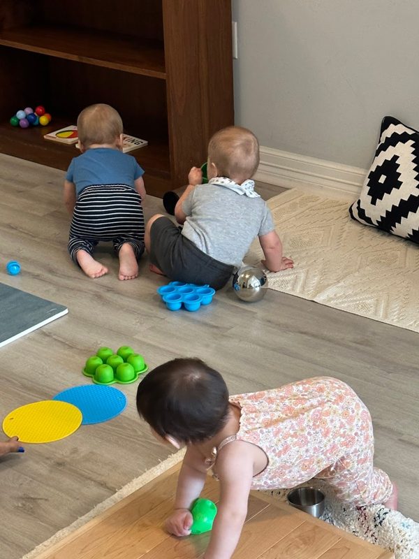 Babies moving and exploring